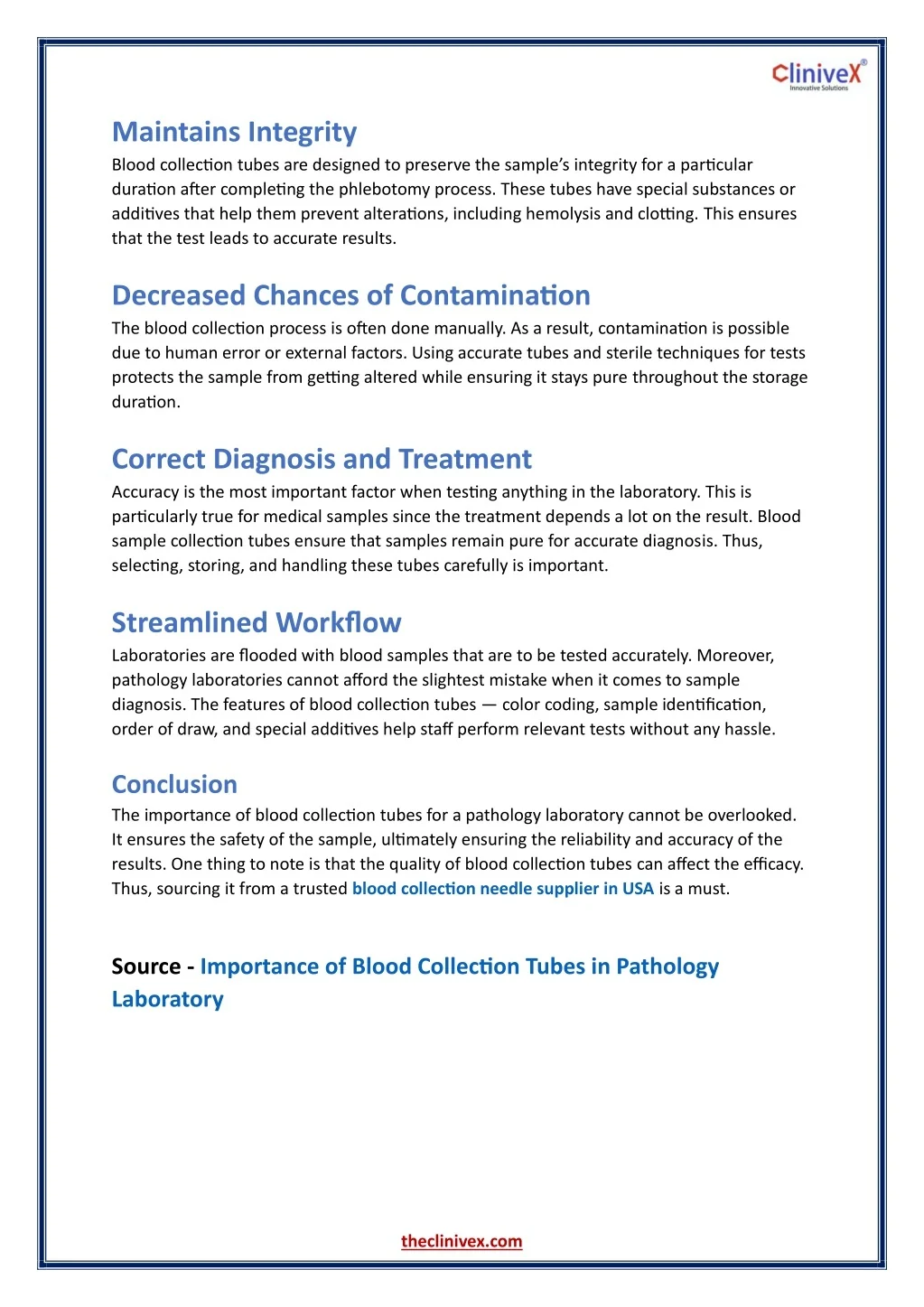 PPT - Importance of Blood Collection Tubes in Pathology Laboratory ...