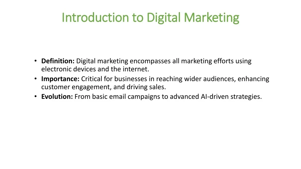PPT - Digital Marketing PowerPoint Presentation, free download - ID ...
