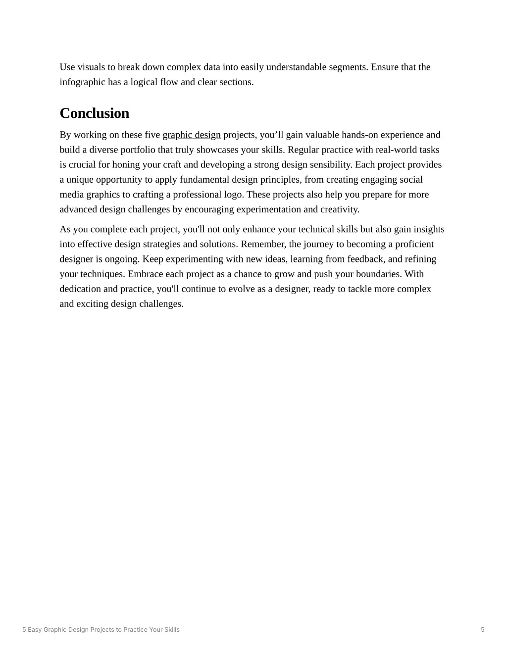 PPT - 5 Easy Graphic Design Projects to Practice Your Skills PowerPoint ...