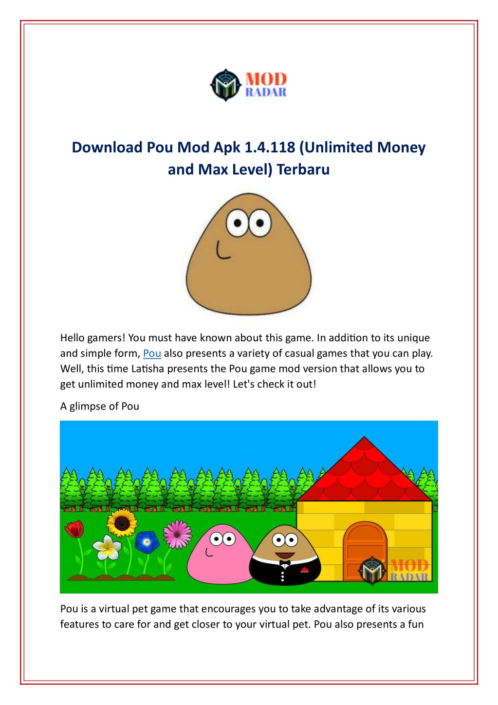 PPT Download Pou Mod Apk 1 4 118 (Unlimited Money and Max Level PPT Download Pou Mod Apk 1 4 118 (Unlimited Money and Max Level