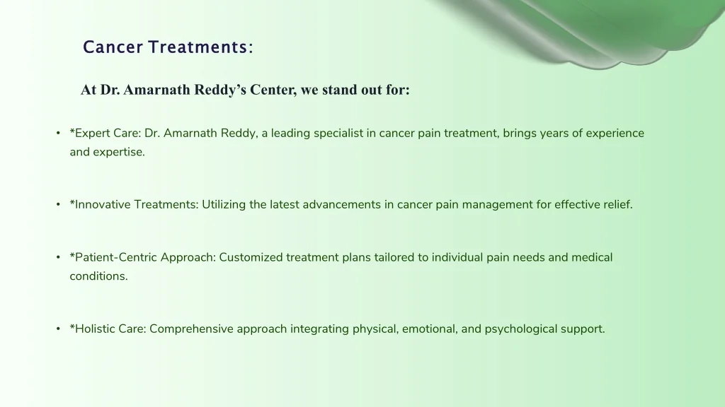 PPT - Cancer Pain Treatment In Hyderabad PowerPoint Presentation, free ...