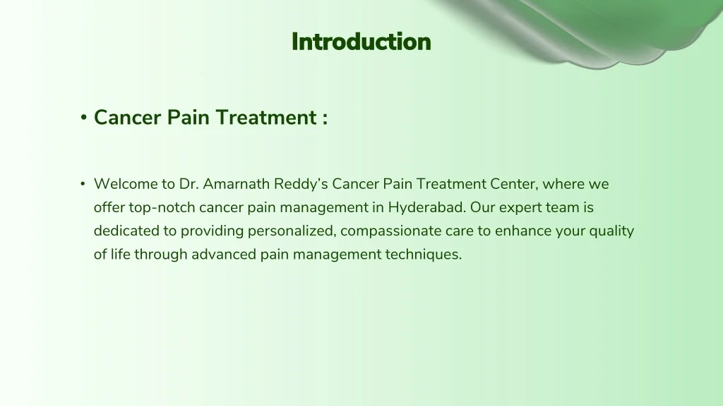 PPT - Cancer Pain Treatment In Hyderabad PowerPoint Presentation, free ...