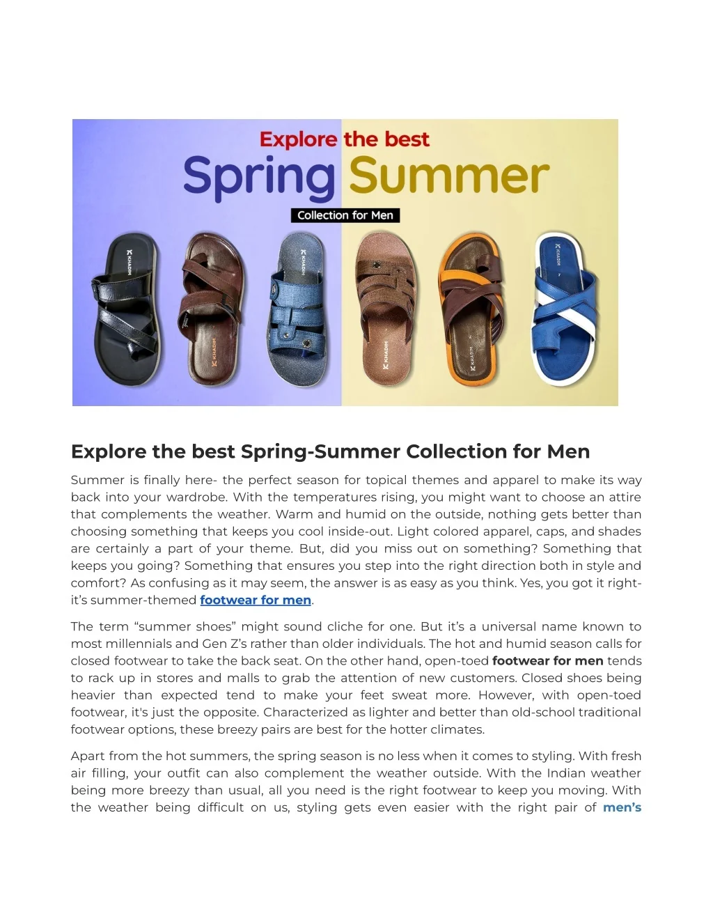 PPT - Explore the best Spring-Summer Collection for Men PowerPoint ...