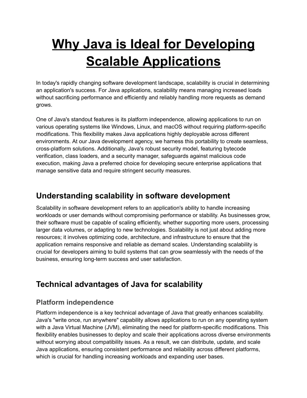 PPT - Why Java is Ideal for Developing Scalable Applications PowerPoint ...