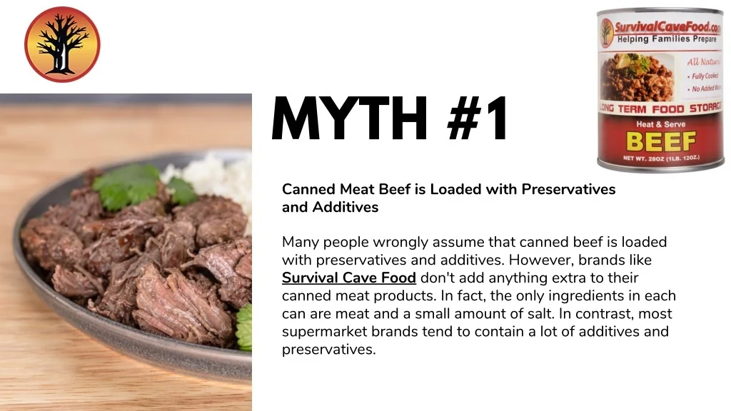 PPT Debunking Myths About Canned Meat Beef PowerPoint Presentation