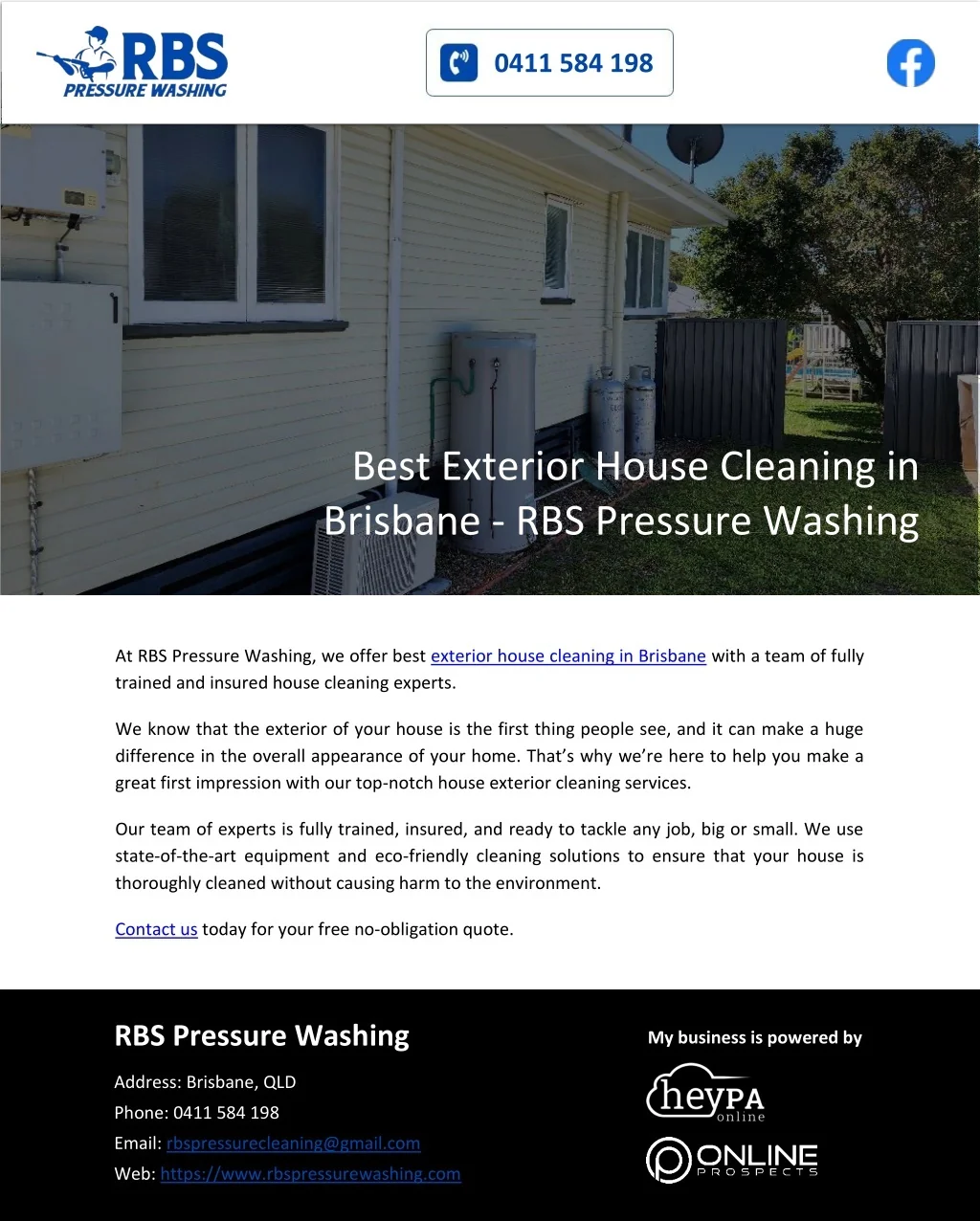 PPT - Best Exterior House Cleaning in Brisbane - RBS Pressure Washing ...