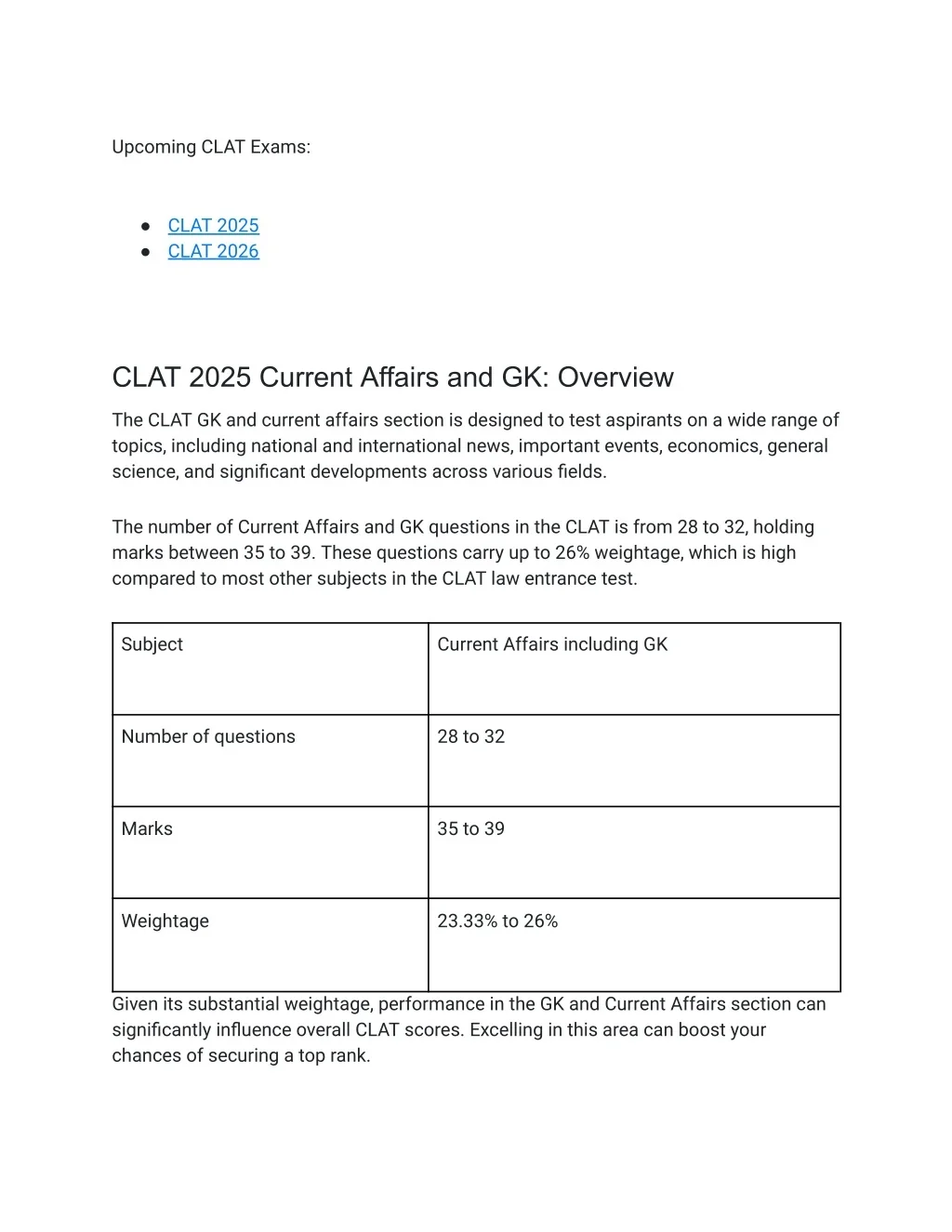 PPT - Most Important GK Topics for CLAT 2025 (With FREE PDF) PowerPoint ...