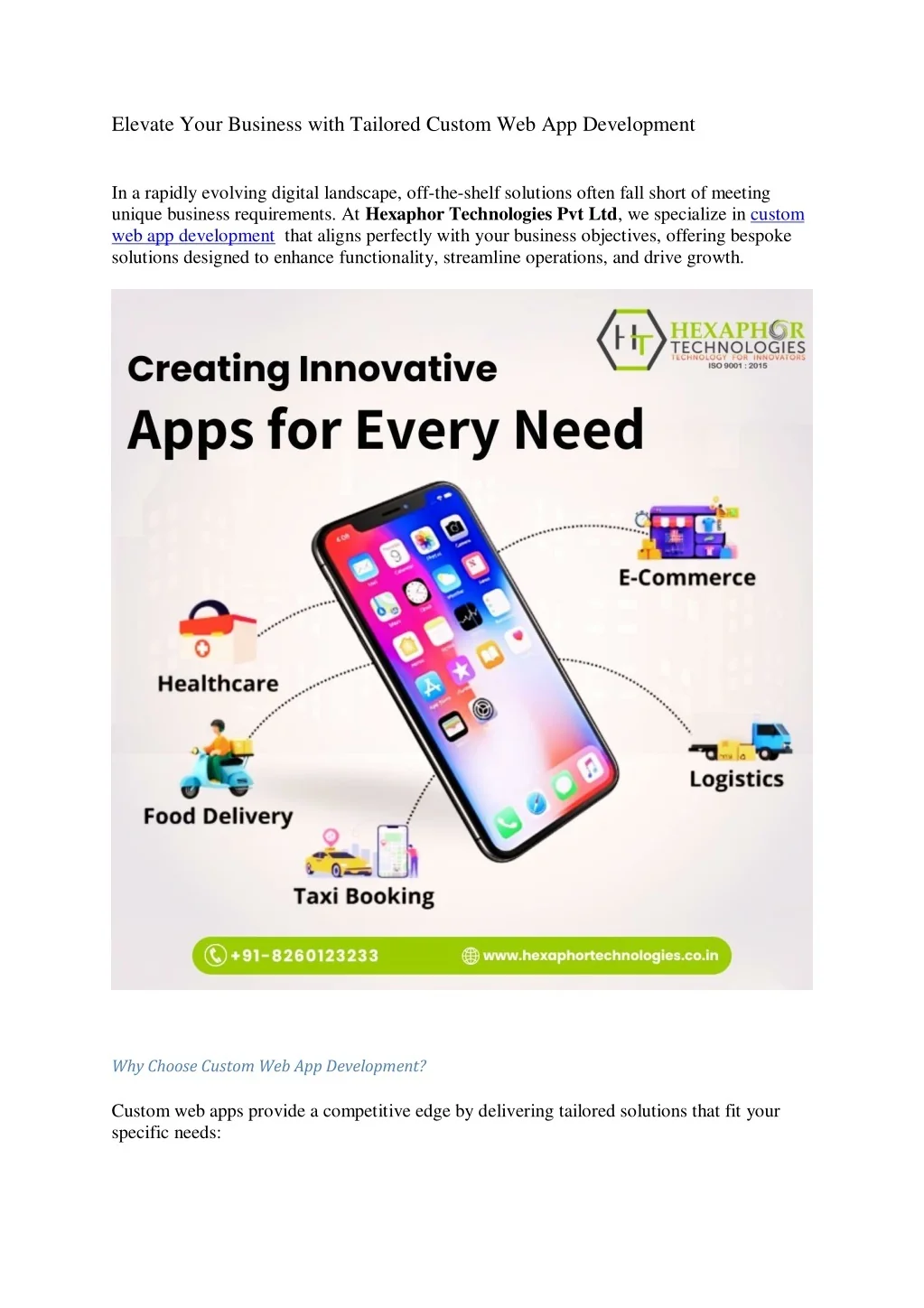 PPT - Elevate Your Business with Tailored Custom Web App Development ...