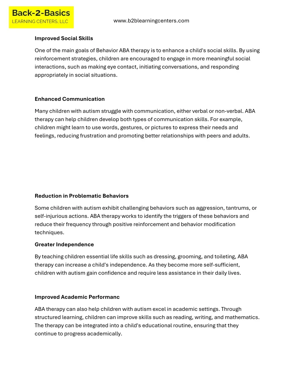 PPT - Understanding the Benefits of Behavior ABA Therapy for Children ...