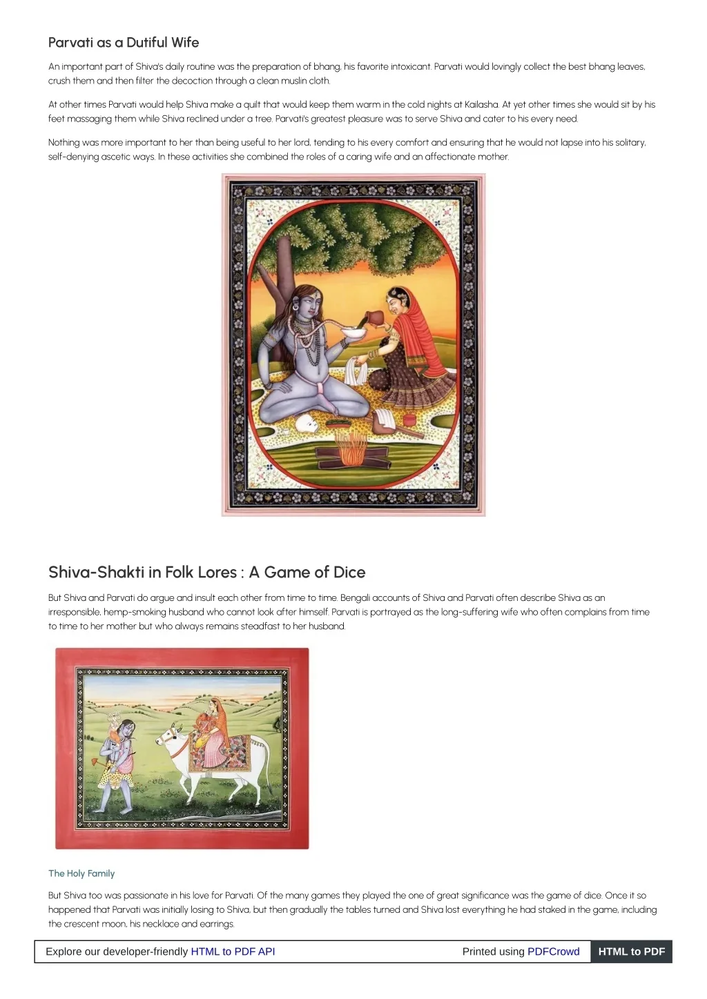 Parvati Tree PPT - Parvati - Goddess of Love & Devotion - Hindu Goddess PowerPoint ...