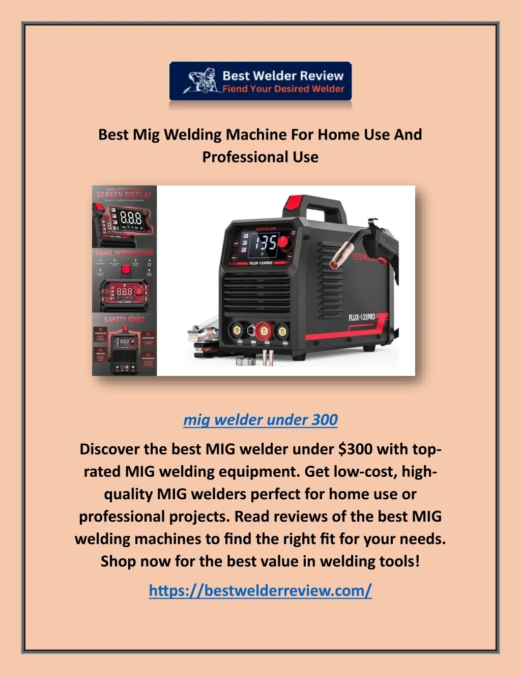 PPT - Best Mig Welding Machine For Home Use And Professional Use ...