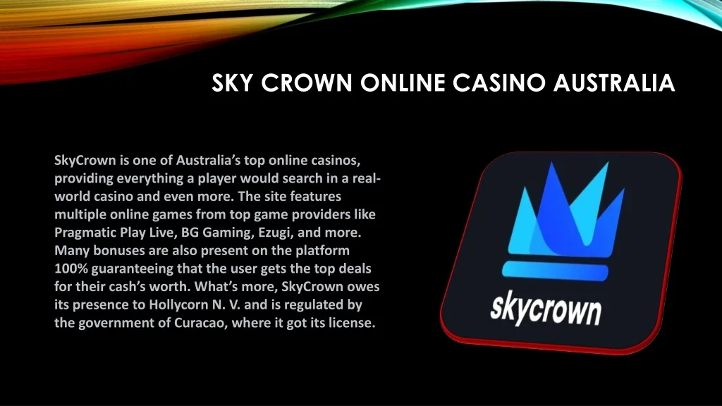 erstklassig Skycrown Casino einzahlungsbonus werbebanner