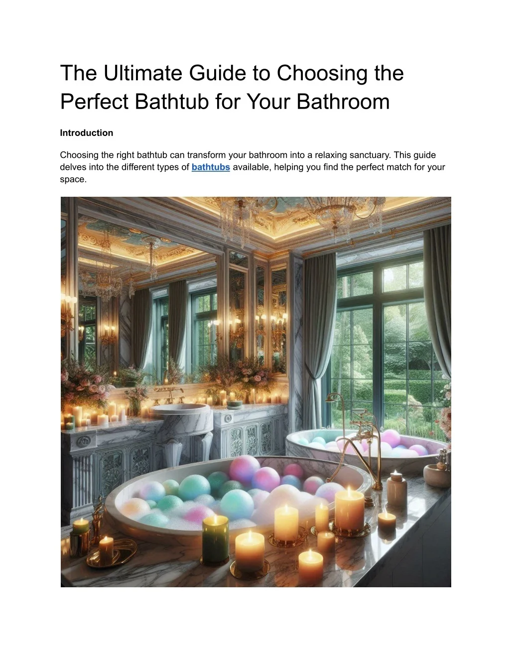 PPT - The Ultimate Guide to Choosing the Perfect Bathtub for Your ...
