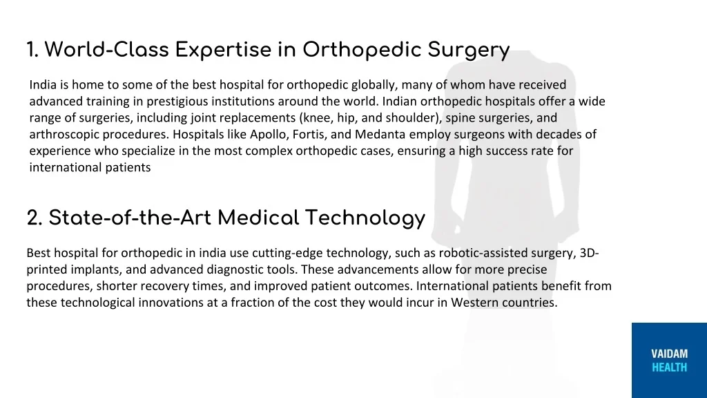 PPT - Best Orthopedic Surgery in India PowerPoint Presentation, free ...