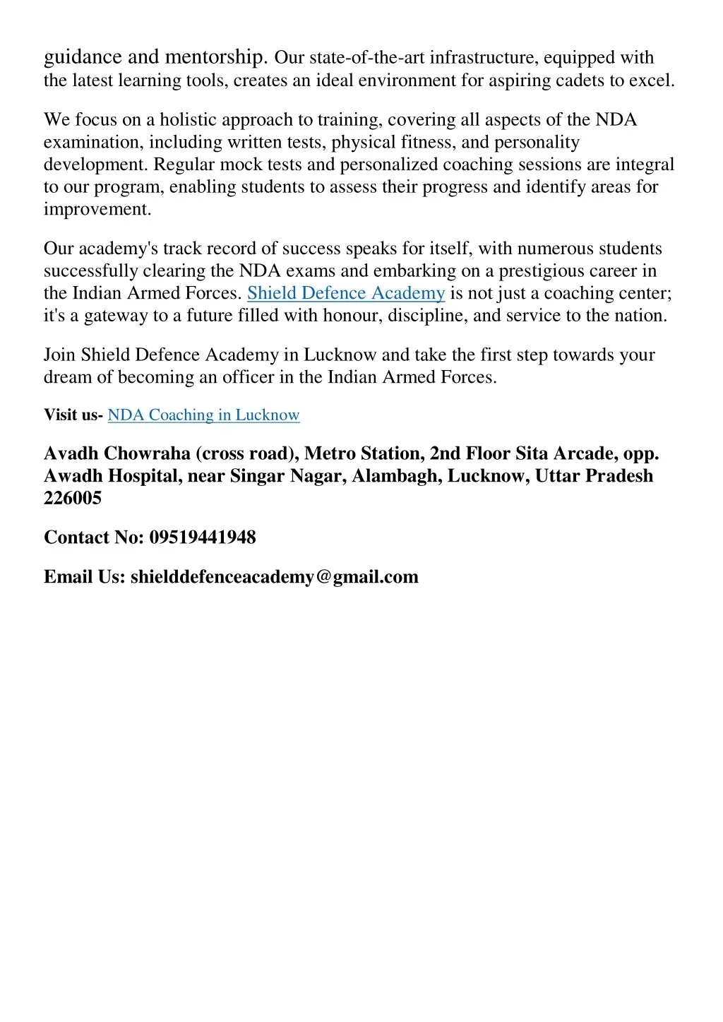PPT - NDA Coaching in Lucknow exam 2025 PowerPoint Presentation, free ...