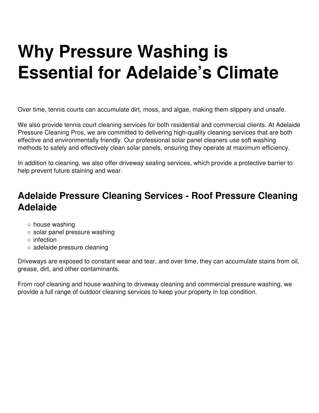 PPT - Adelaide Pressure Cleaning PowerPoint Presentation, free download ...