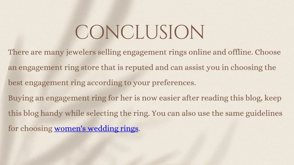 PPT - How To Choose An Engagement Ring To Suit Her Hand PowerPoint ...