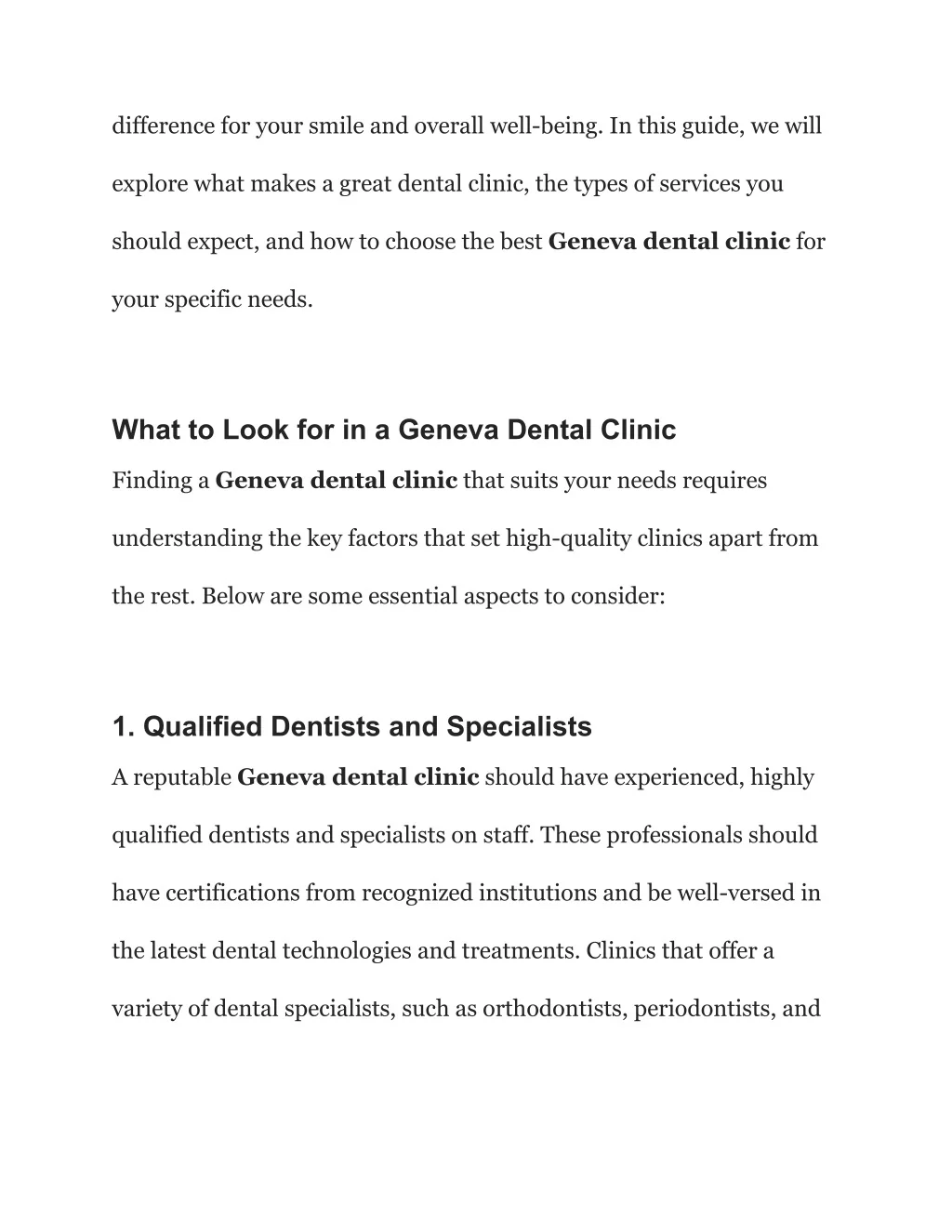 PPT - Geneva Dental Clinic_ Personalized Care for Your Family ...