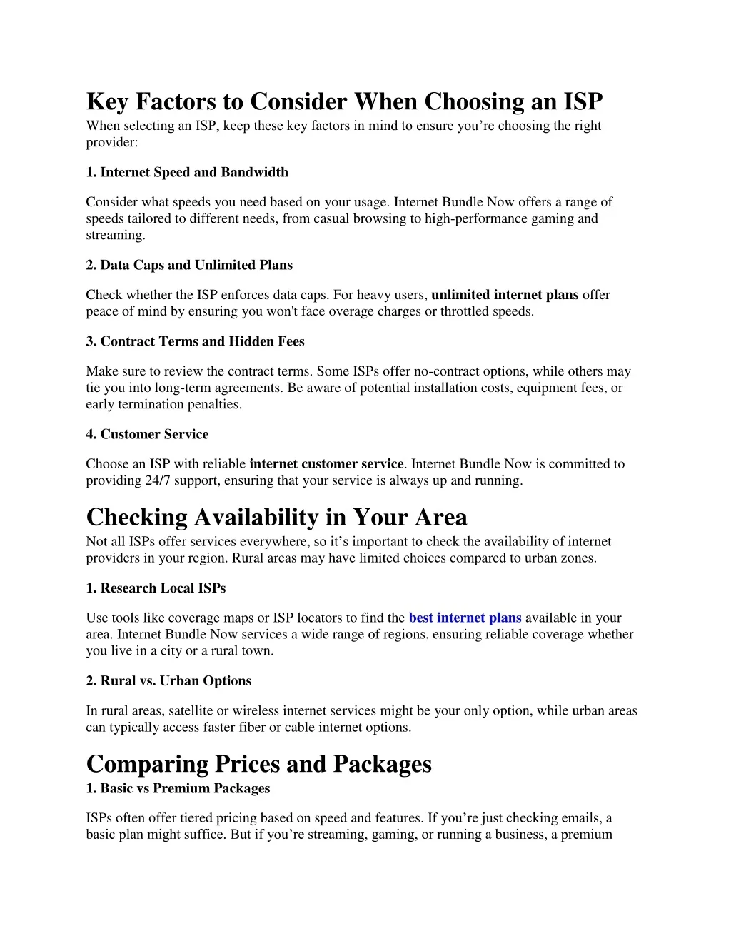 PPT - How to Choose the Right ISP for Your Needs in USA PowerPoint ...