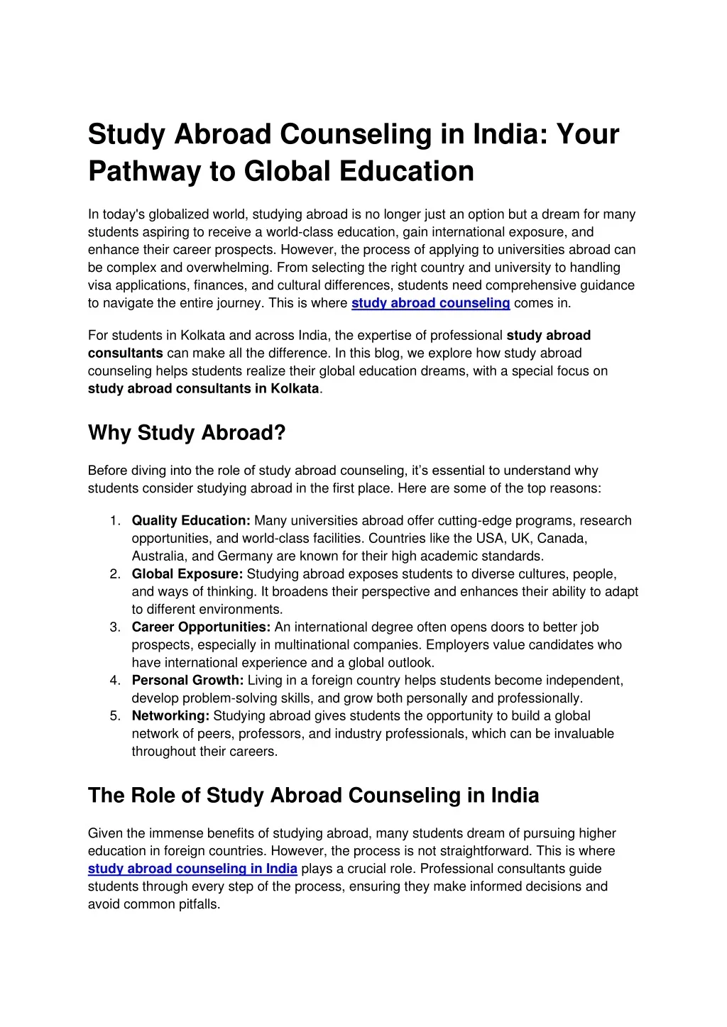 PPT - Study Abroad Counseling in India_ Your Pathway to Global ...