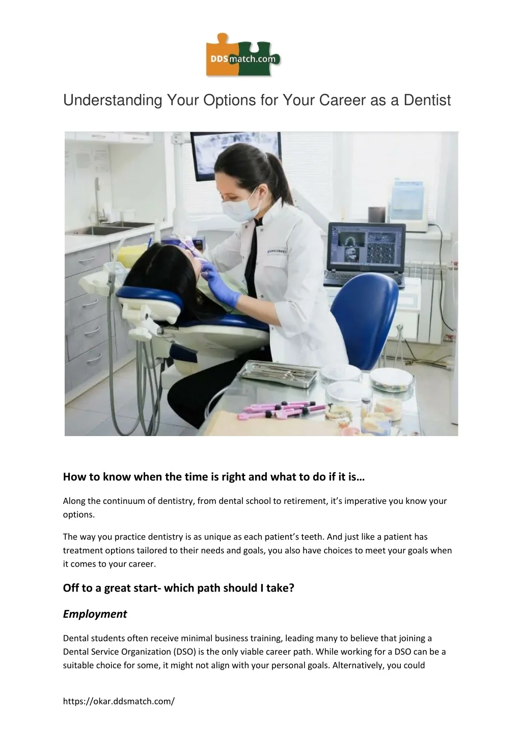 PPT - understanding_your_options_for_your_career_as_a_dentist ...