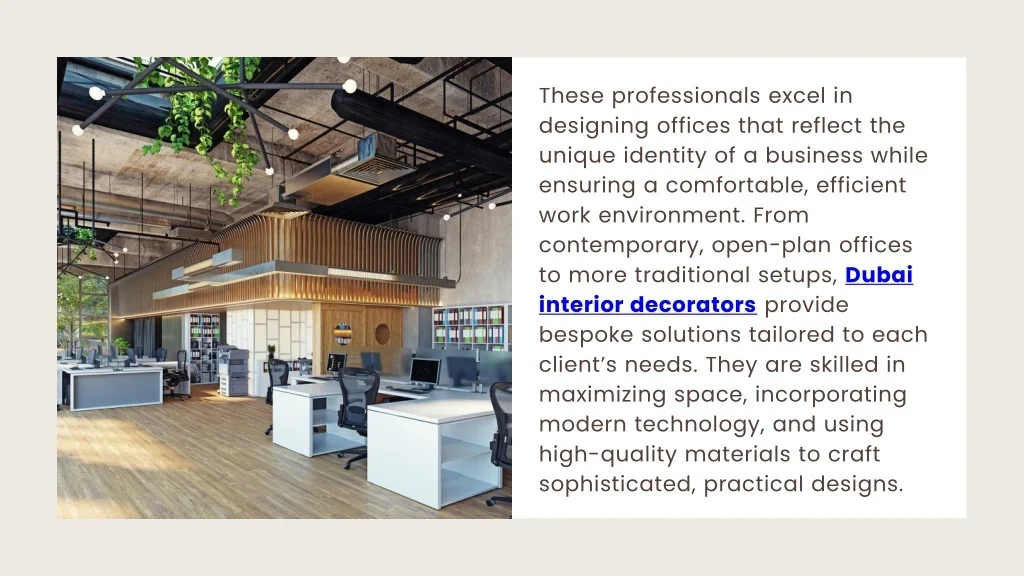 PPT - Dubai's Best Interior Decorators for Stunning Office Interior ...