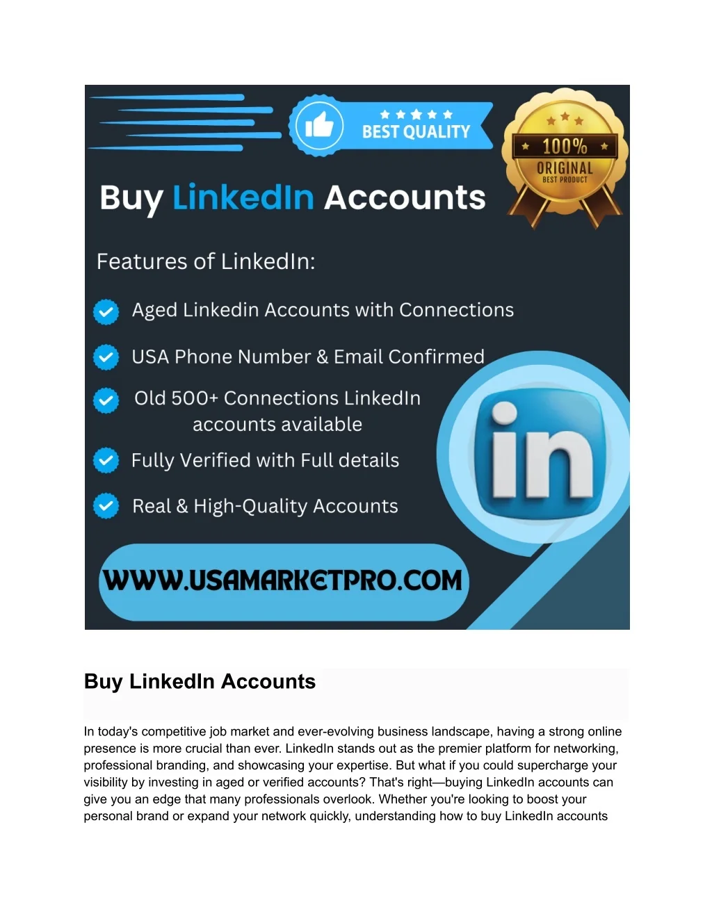 PPT - Best Online Platform To Buy LinkedIn Accounts PowerPoint ...
