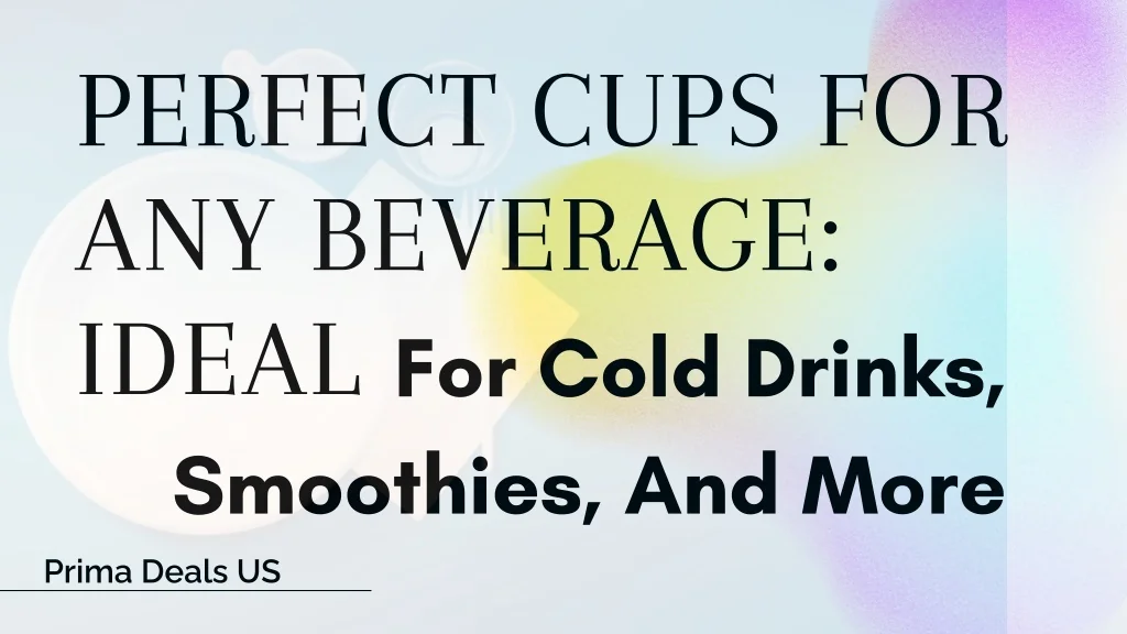 PPT - Prima Strawless Disposable PET Plastic Cup PowerPoint ...