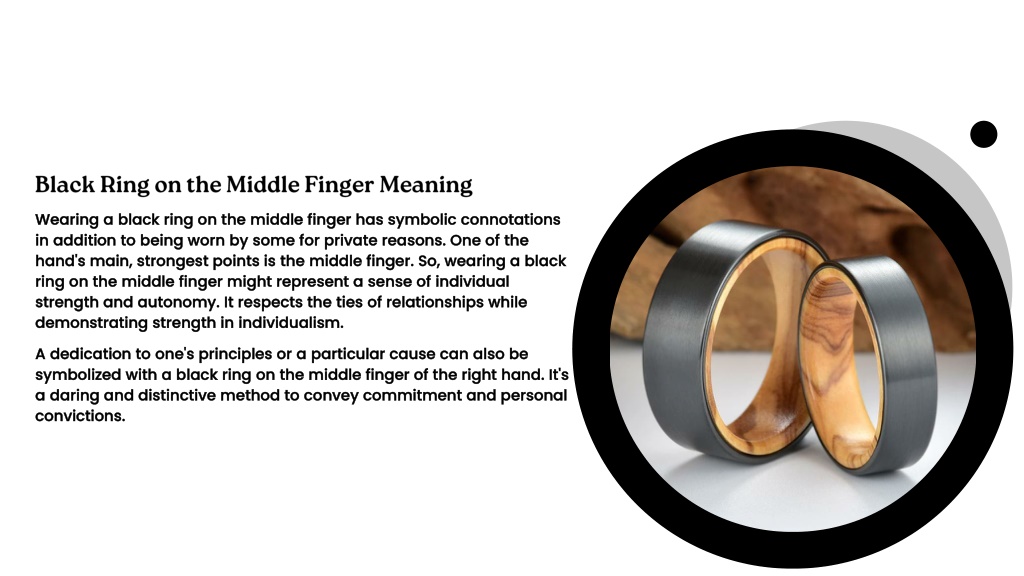 The Unique Symbolism of a Black Wedding Ring