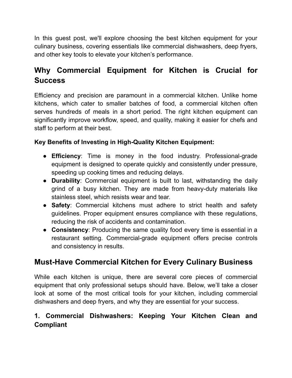 PPT - Discover the Best Commercial Kitchen Equipment for Your Culinary ...