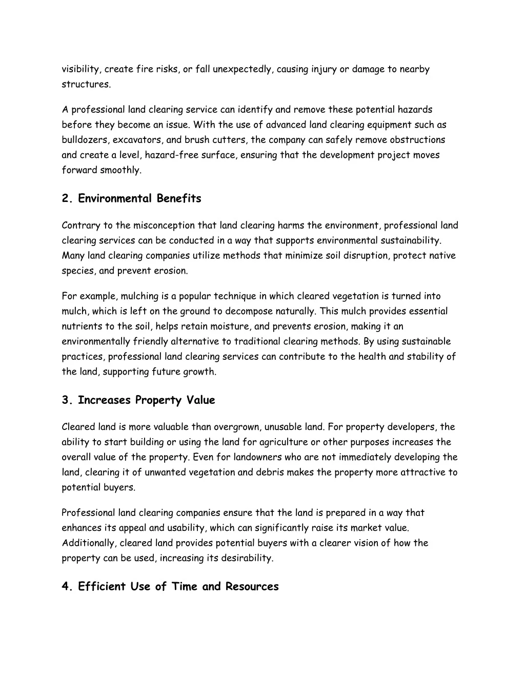 PPT - The Benefits of Land Clearing Services for Property Development ...