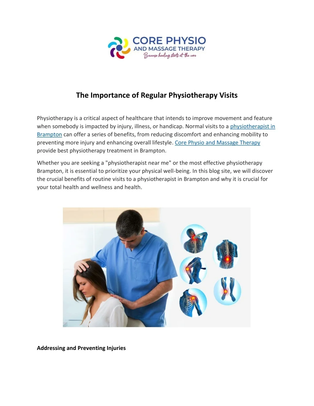 PPT - The Importance of Regular Physiotherapy Visits PowerPoint ...