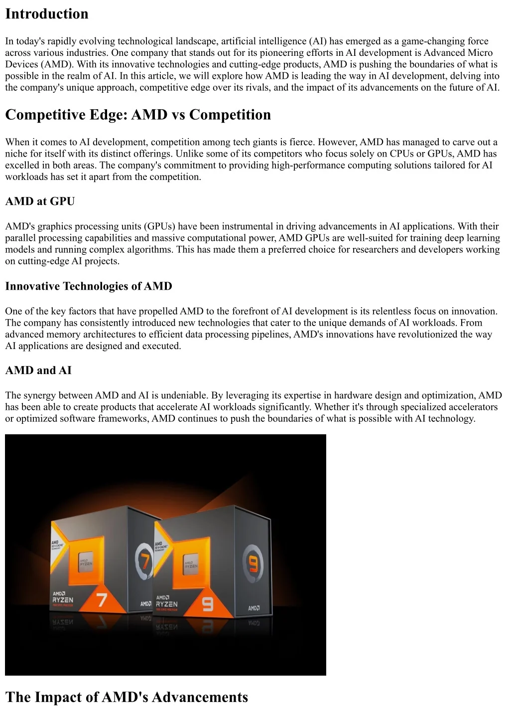 PPT - How AMD is Leading the Way in AI Development PowerPoint ...
