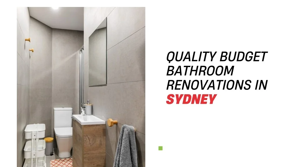 PPT - Affordable Small Bathroom Renovation Costs in Sydney for Stylish ...