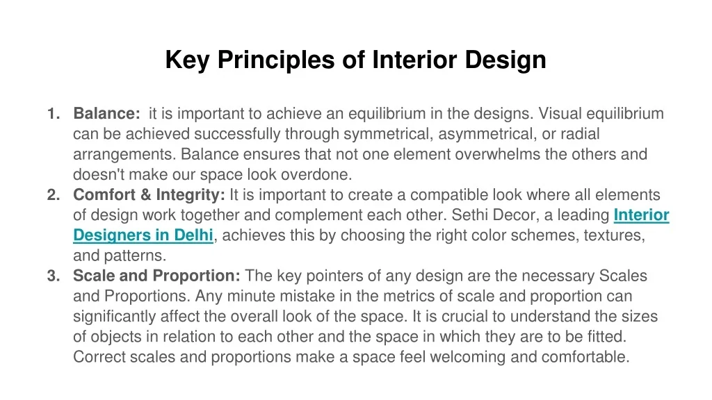 PPT - Best Interior Designing Service in Delhi by Sethi Decor ...