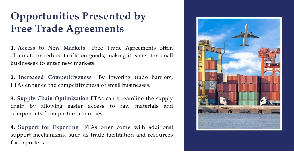 PPT - The Impact of Free Trade Agreements on Small Businesses ...