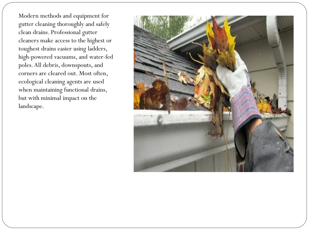 PPT Presentation on Gutter Cleaning in Sywell PowerPoint Presentation