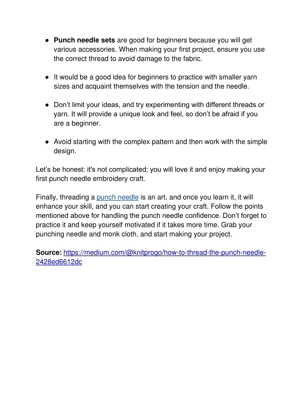 PPT - How to Thread the Punch Needle (1) (1) PowerPoint Presentation ...