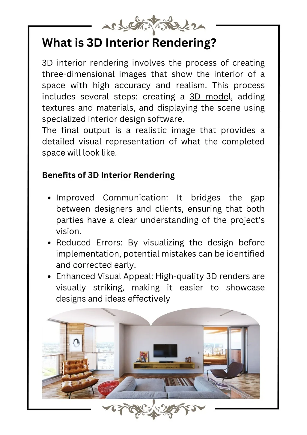 PPT - A Beginner's Guide to 3D Interior Rendering Services PowerPoint ...