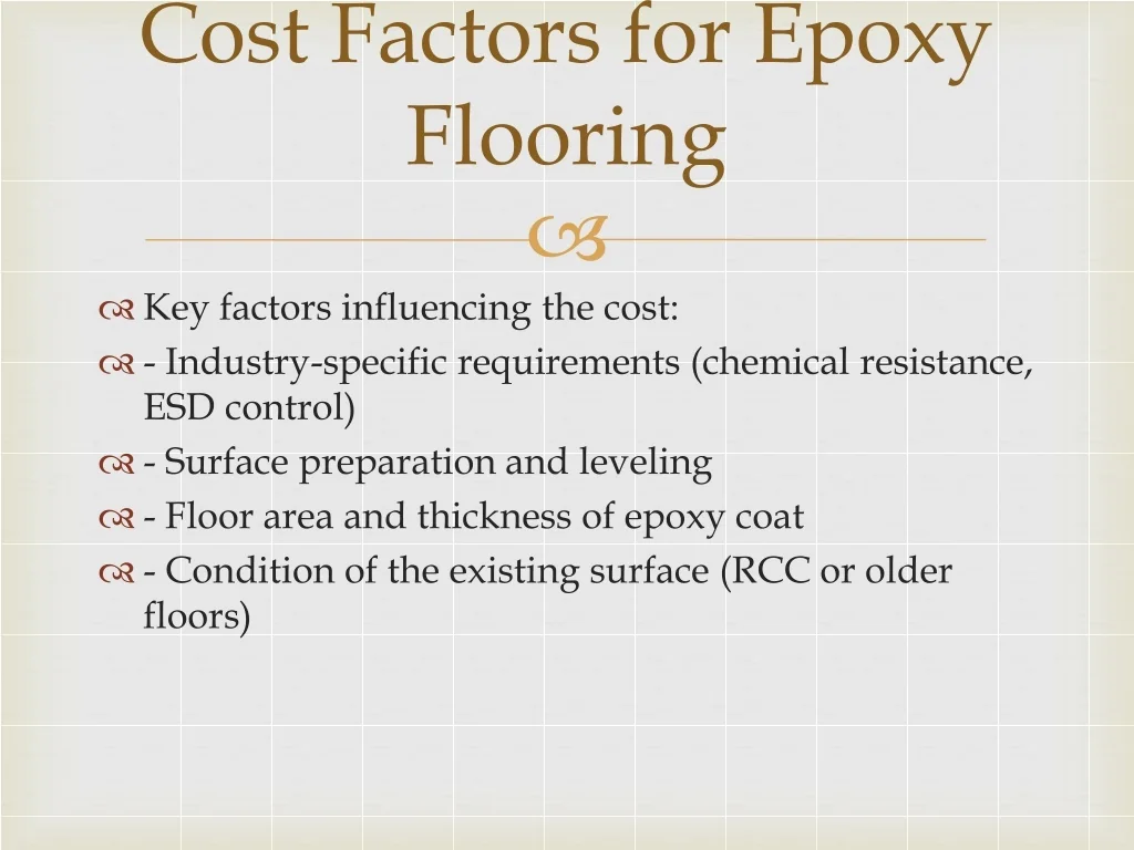 PPT Epoxy Flooring Cost & Price Per Sq Ft PowerPoint Presentation