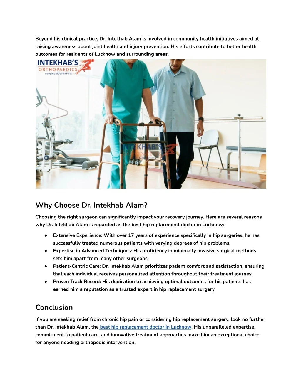 PPT - The Best Hip Replacement Doctor in Lucknow PowerPoint ...