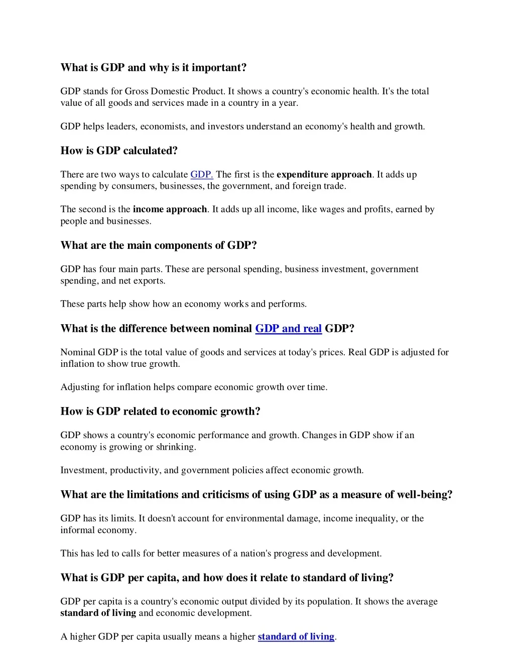 Why Fall Gdp PPT - Understanding GDP PowerPoint Presentation, free download - ID ...